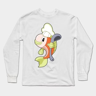 Fish Cook Cooking spoon Long Sleeve T-Shirt